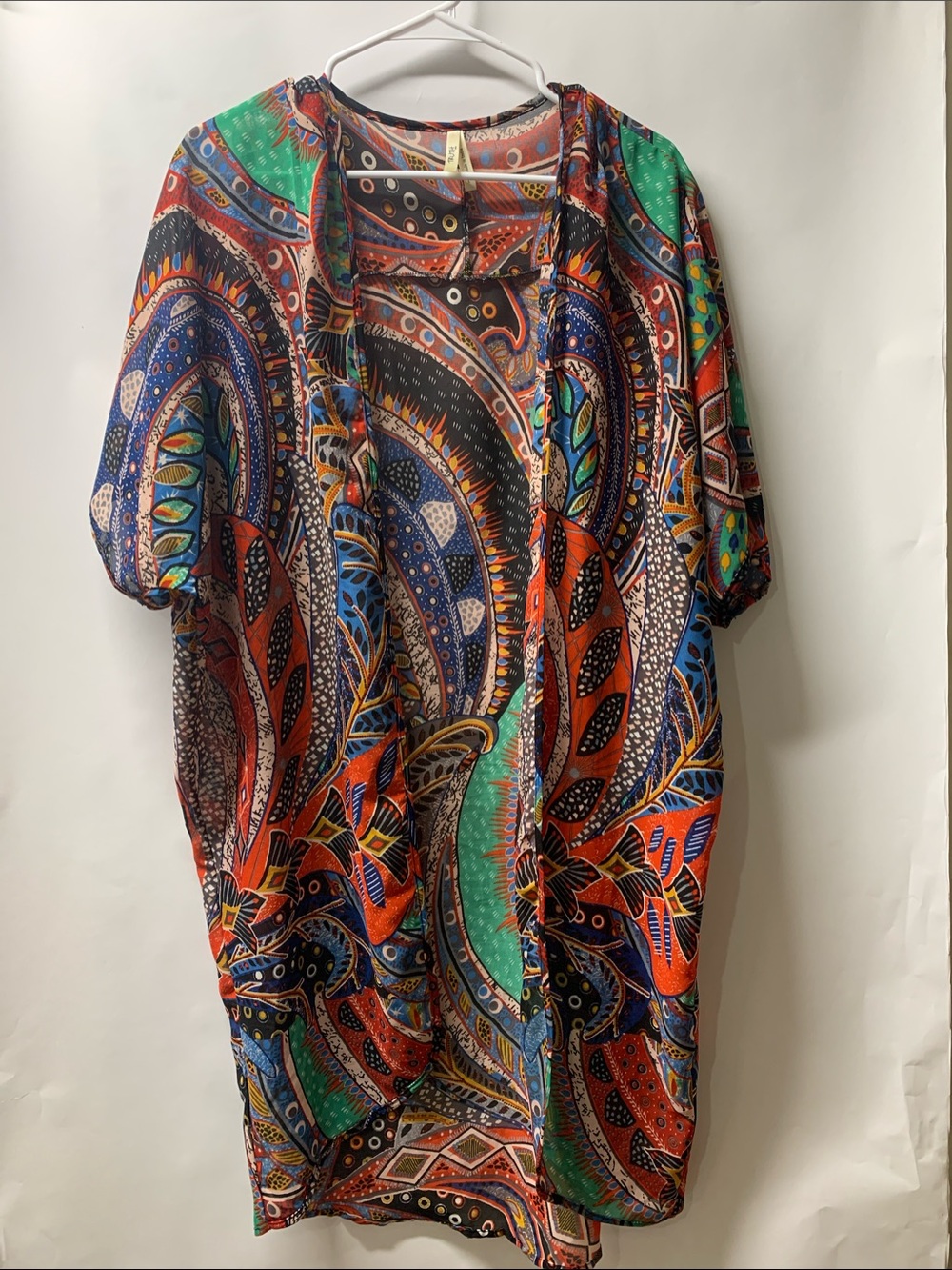 Truth Multicolor Paisley cardigan, Shirt - Blue Green Red Orange